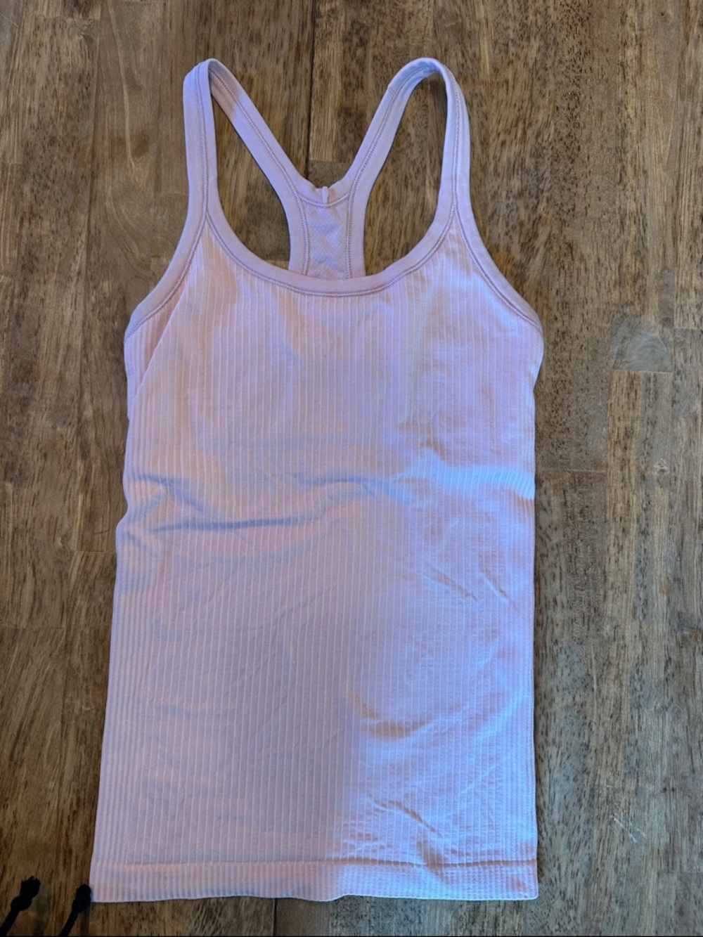 Lululemon Ribbed Racerback Tank Top in Light Pink